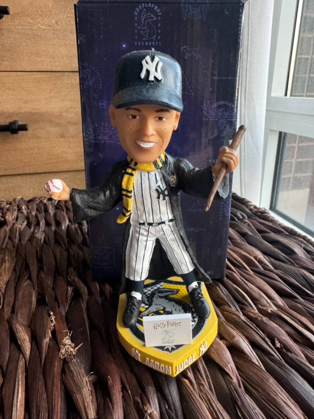 Harry Potter New York Yankees Aaron Judge Hufflepuff Bobblehead